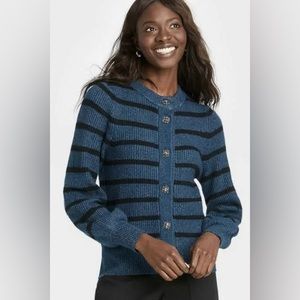 NWT Who What Wear Striped Cardigan Sweater